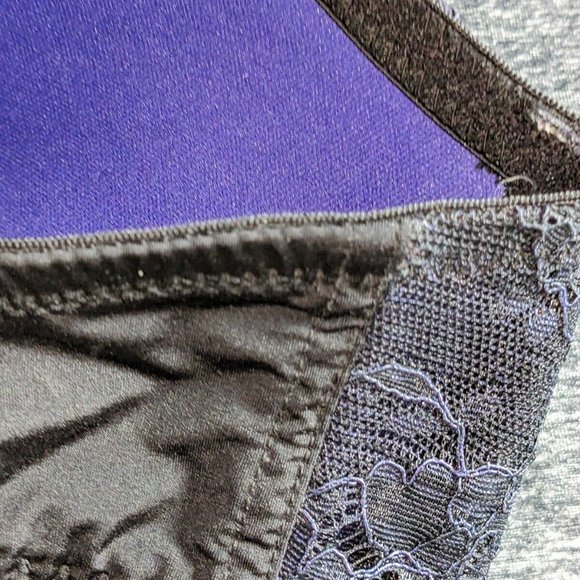 Hunkemöller push up bra blue lace 34 E padded sexy new without tags Netherlands - Picture 2 of 5